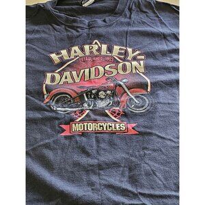 Harley-Davidson Black T-Shirt 2XL Redding California 100% Cotton Vintage Rare